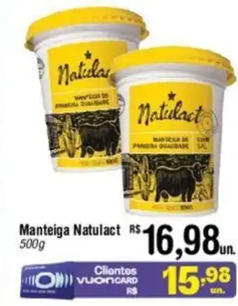 Fort Atacadista Manteiga Natulact 500g oferta