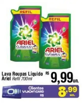 Fort Atacadista Lava Roupas Líquido Ariel Refil 700ml oferta