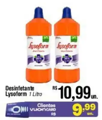 Fort Atacadista Desinfetante Lysoform 1 Litro oferta