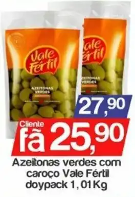 Azeitonas verdes com caroco Vale Fertil doypack 1.01kg