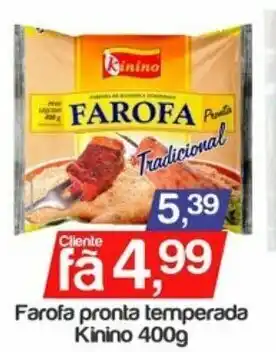 Farofa Pronta Temperada Kinino 400g