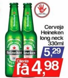 Supermercados Gricki Cerveja Heineken Long Neck 330ml oferta