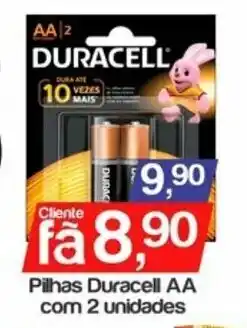 Supermercados Gricki Pilhas Duracell AA com 2 unidades oferta