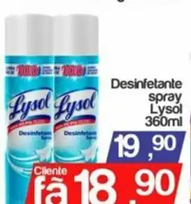 Desinfetante spray Lysol 360ml