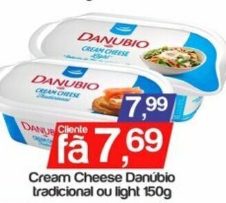 Cream Cheese Danubio Trad. Ou Light 150g