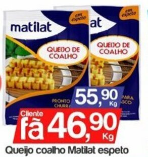 Queijo coalho Matilat espeto 1kg