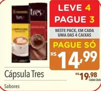 Supermercados Condor Cápsula Tres Sabores oferta