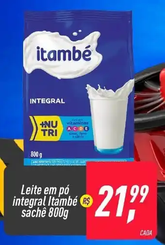 Frangolândia Leite em po integral Itambe sache 800g oferta