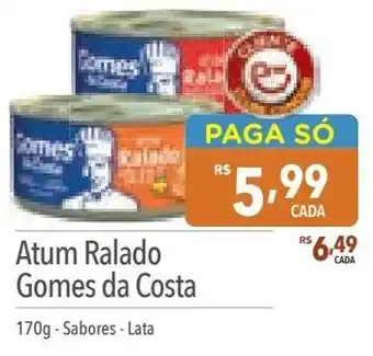 Supermercados Condor Atum Ralado Gomes da Costa 170g - Sabores - Lata oferta
