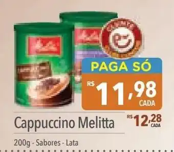 Supermercados Condor Cappuccino Melitta 200g- Sabores-Lata oferta