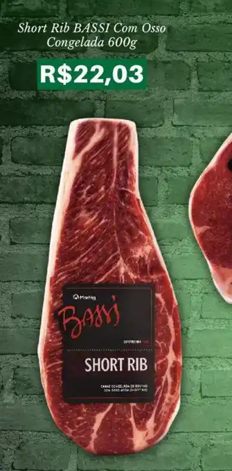 Short Rib BASSI Com Osso Congelada 600g