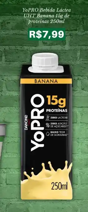 Pão de Açúcar YoPRO Bebida Láctea UHT Banana 15g de proteínas 250ml oferta