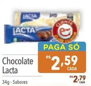 Supermercados Condor Chocolate Lacta 34g-Sabores oferta