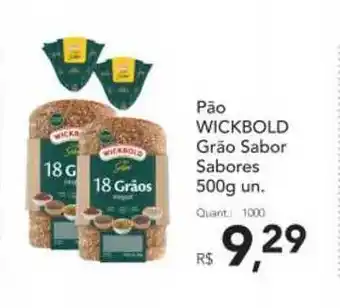 Supermercados Koch Pão Wickbold Grão Sabor 500g oferta