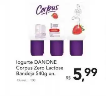 Supermercados Koch Iogurte Danone Corpus Zero Lactose Bandeja 540g oferta