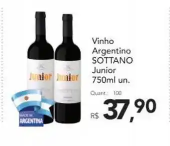 Supermercados Koch Vinho Argentino Sottano Junior 750ml oferta
