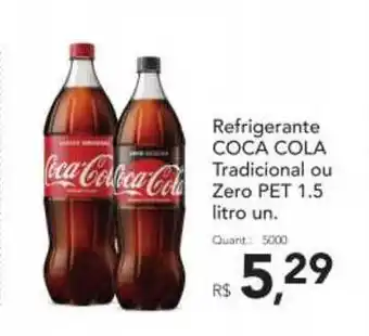 Supermercados Koch Refrigerante Coca Cola Tradicional Ou Zero 1.5L oferta