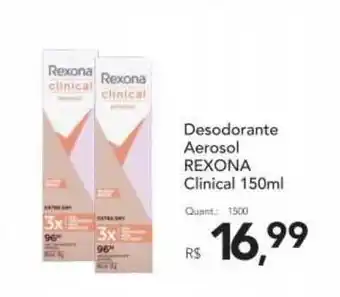 Supermercados Koch Desodorante Aerosol Rexona Clinical 150ml oferta