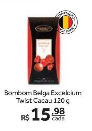 Verdemar Supermercado Bombom Belga Excelcium Twist Cacau 120g oferta