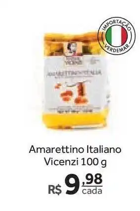 Verdemar Supermercado Amarettino Italiano Vicenzi 100g oferta