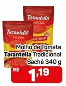 Compre Bem Molho de Tomate Tarantella Tradicional Sache 340g oferta