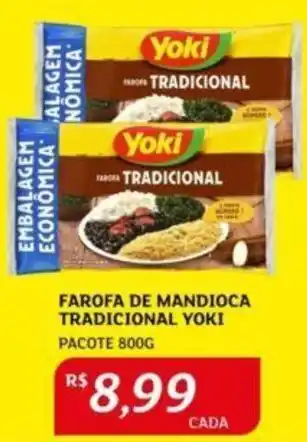 Assaí Atacadista FAROFA DE MANDIOCA TRADICIONAL YOKI PACOTE 800G oferta