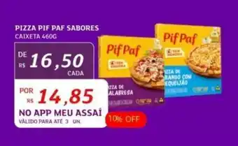 Assaí Atacadista PIZZA PIF PAF SABORES CAIXETA 460G oferta