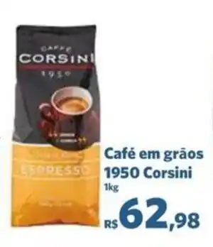 Sam's Club Café em grãos 1950 Corsini 1kg oferta