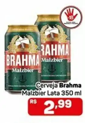 Compre Bem Cerveja Brahma Malzbier lata 350ml oferta