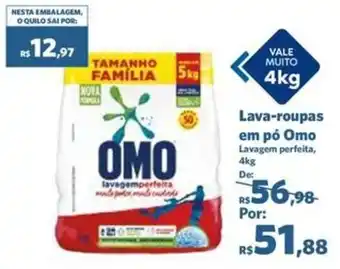 Sam's Club Lava-roupas em pó Omo Lavagem perfeita, 4kg oferta