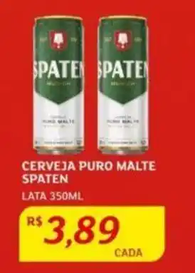 Assaí Atacadista CERVEJA PURO MALTE SPATEN LATA 350ML oferta