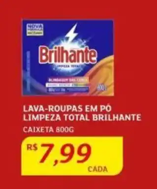 Assaí Atacadista LAVA-ROUPAS EM PÓ LIMPEZA TOTAL BRILHANTE CAIXETA 8OOG oferta