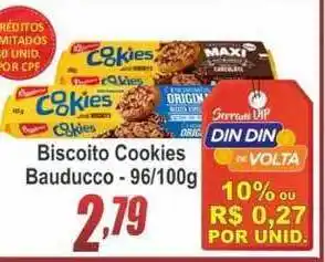 Serrano Supermercado Biscoito Cookies Bauducco 96/100g oferta