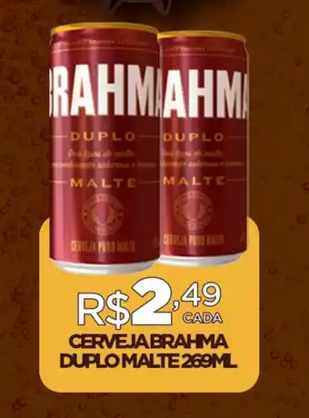 DB Supermercados CERVEJA BRAHMA DUPLO MALTE 269ML oferta