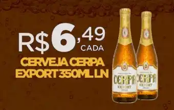 DB Supermercados CERVEJA CERPA EXPORT 350ML LN oferta