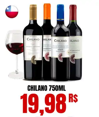 Mercadão Atacadista CHILANO 750ML oferta