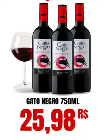 Mercadão Atacadista GATO NEGRO 750ML oferta