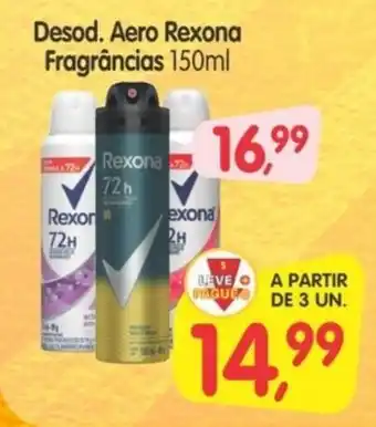 Desod. Aero Rexona Fragrâncias 150ml