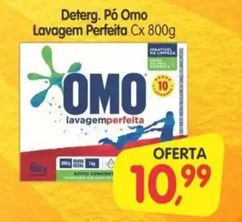 Cercadão Deterg. Pó Omo Lavagem Perfeita Cx 800g oferta