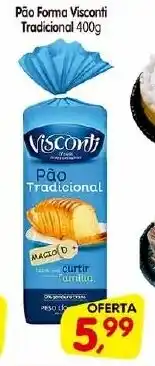 Cercadão Pão Forma Visconti Tradicional 400g oferta