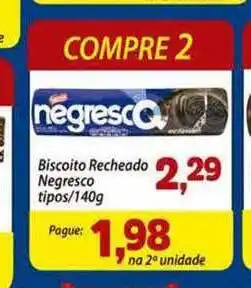 Biscoito Recheado Negresco Tipos 140g