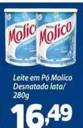 Leite Em Pó Molico Desnatado Lata 280g
