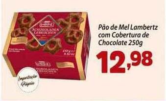 Pão De Mel Lambertz Com Cobertura De Chocolate 250g