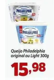 Confiança Supermercados Queijo Philadelphia Original Ou Light 300g oferta