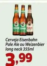 Cerveja Eisenbahn Pale Ale Ou Weizenbier Long Neck 355ml