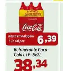 Confiança Supermercados Refrigerante Coca Cola 6x2L oferta