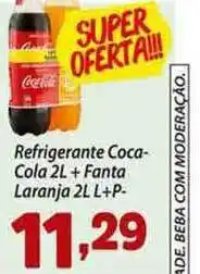 Refrigerante Coca Cola + Fanta Laranja 2L