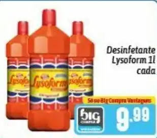 Supermercados Big Compra Desinfetante Lysoform 1L cada oferta