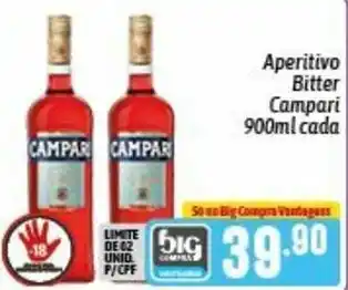 Supermercados Big Compra Aperitivo Bitter Campari 900ml cada oferta