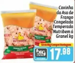 Supermercados Big Compra Coxinha da Asa de Frango Congelada Temperada Nutribem a granel 1kg oferta